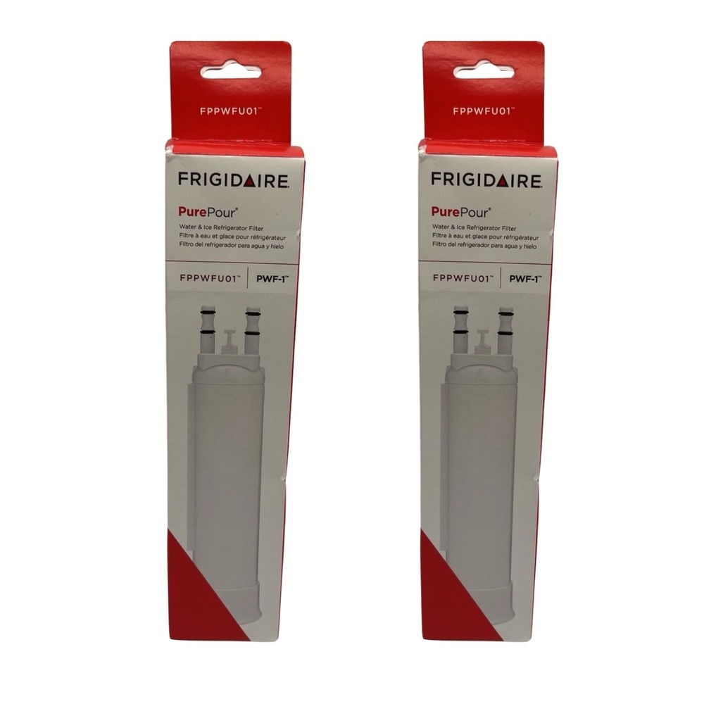 Frigidaire PurePour FPPWFU01 PWF-1‎ Water and Ice Refrigerator Filter Lot of 2
